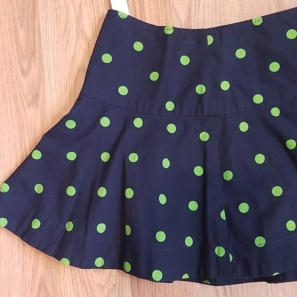 𝅺hollister Gilly Hicks Sydney skirt polka dot size 2 Mini Skater - Picture 2 of 9